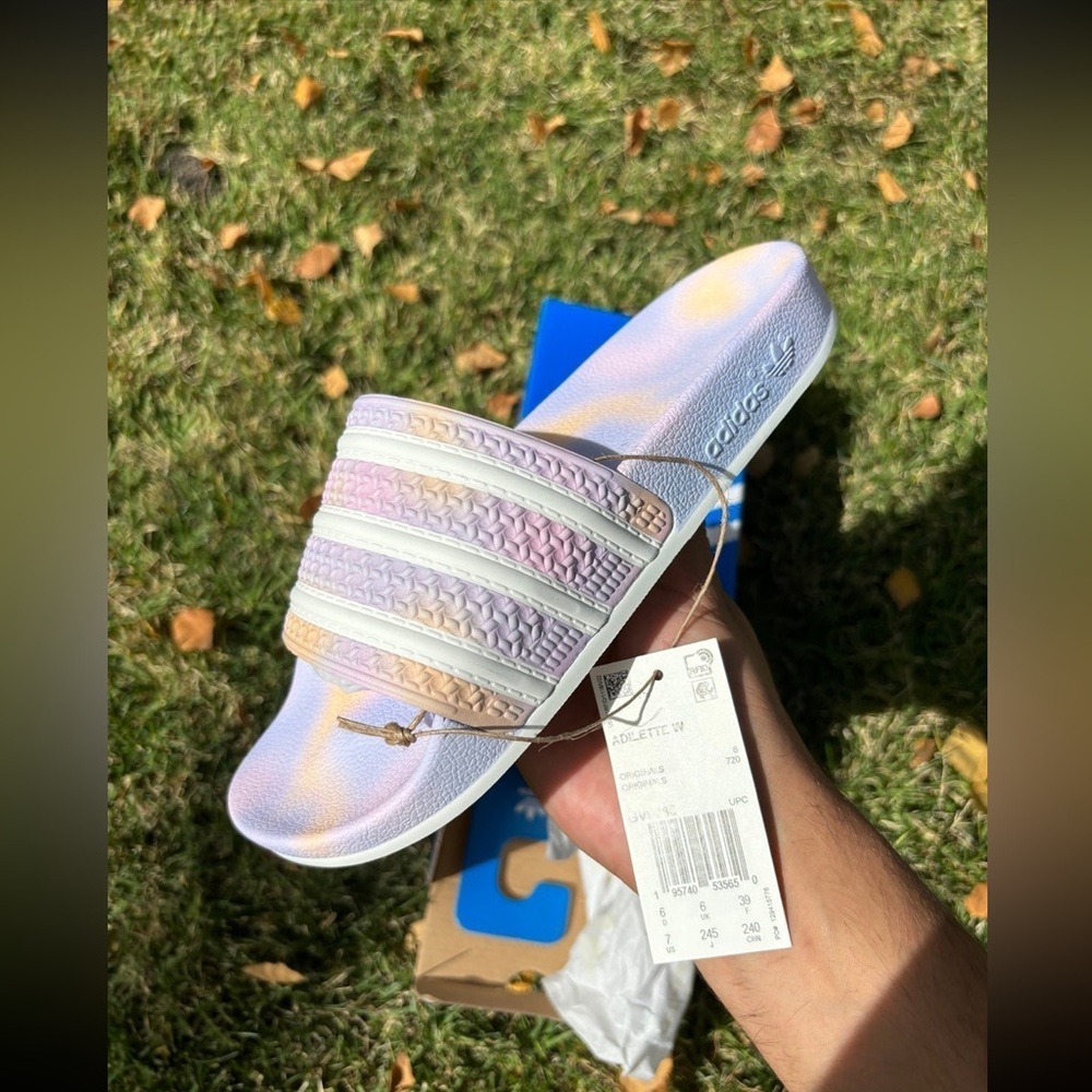 BRAND NEW Adidas Adilette Slides Spring Pastels Sandals